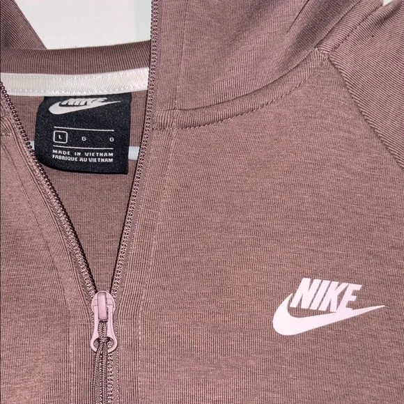 Nike Women's Mauve Zip-Up Hoodie - Picture 3 of 5
